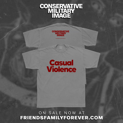 Conservative Military Image - Casual Violence - red/grey