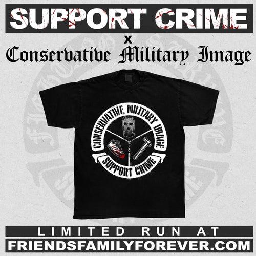 Conservative Military Image x Support Crime - Crest