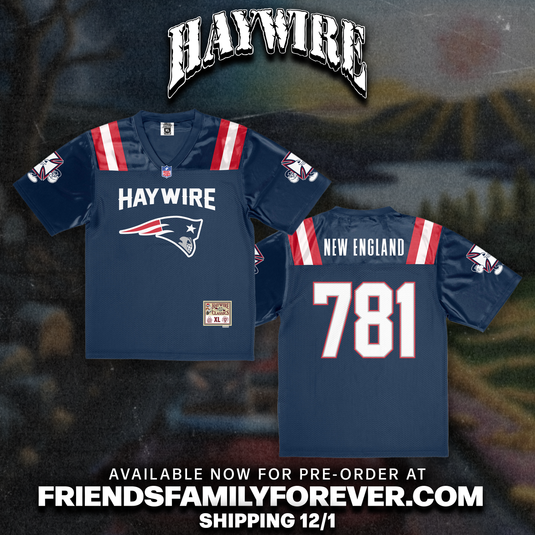 Haywire - Football Jersey Blue Appliqué & Embroidery