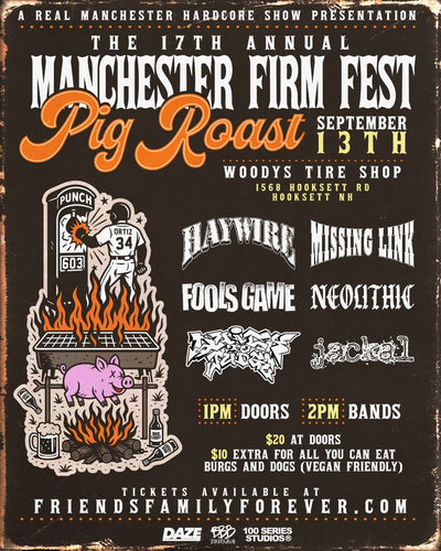 9/13 - HAYWIRE / MISSING LINK -HOOKSETT, NH - PIG ROAST WOODYS TIRE SHOP