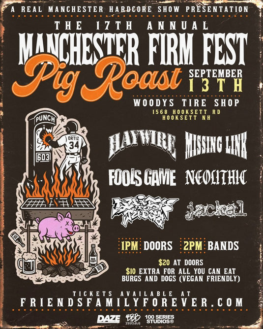 9/13 - HAYWIRE / MISSING LINK -HOOKSETT, NH - PIG ROAST WOODYS TIRE SHOP