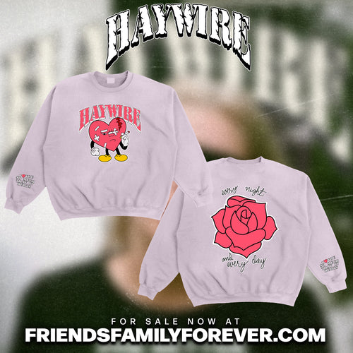 Haywire - Heartbreak Harry Pink Crewneck