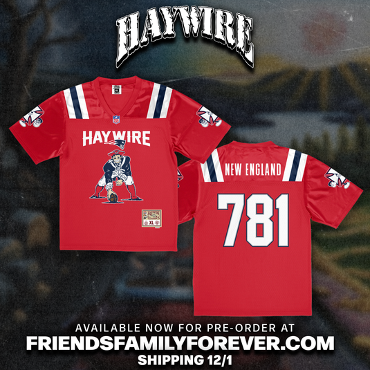 Haywire - Football Jersey Red Appliqué & Embroidery