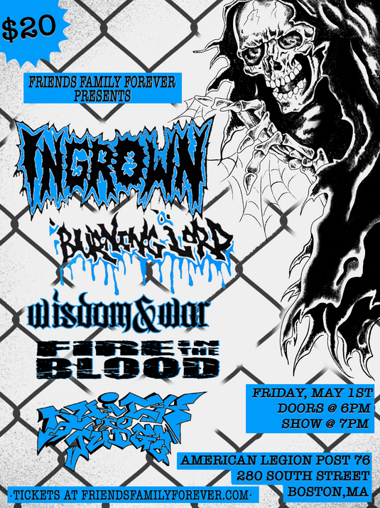 MAY 1ST - INGROWN, BURNING LORD @ ALH 76 IN JAMAICA PLAIN